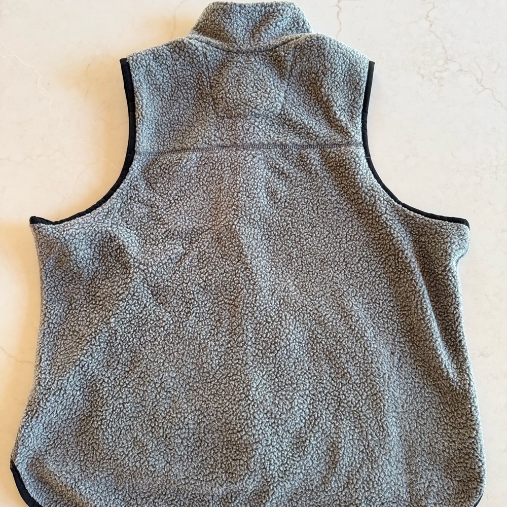 Women’s Carhartt Sherpa Fleece Vest Gray Black Trim 1X - Picture 5 of 5